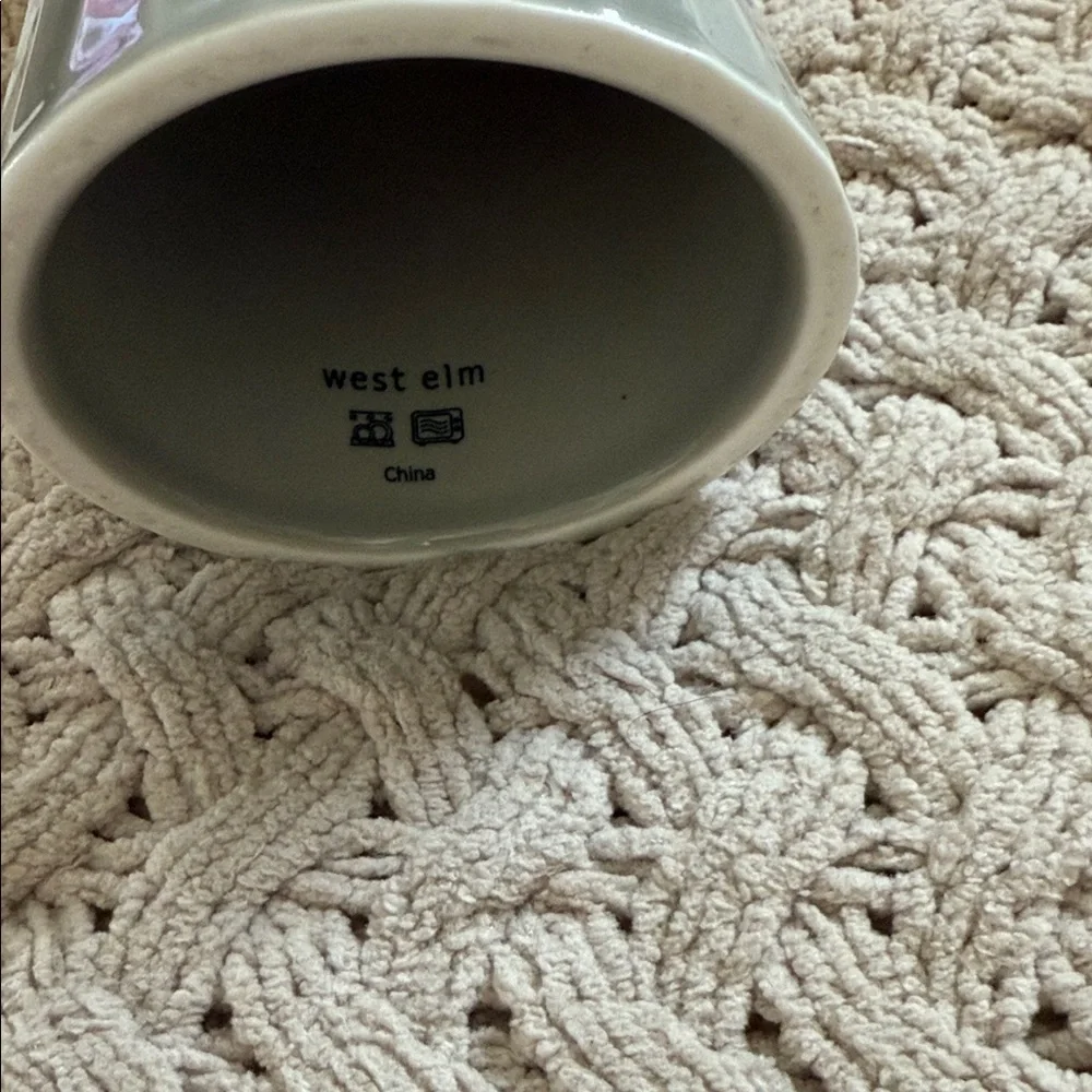 West west elm testured Candy Bo M yellow / Grey Leaf